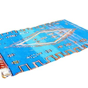 Tapete kilim Azul Cobalto 240cmx155cm