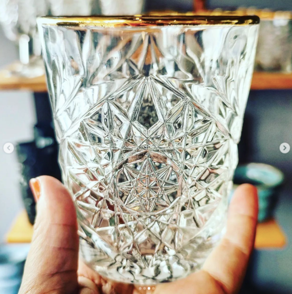 Copo Crystal Golden Rim - Image 2